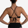 halter bra black nero back