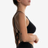 halter bra black nero side