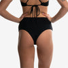 high waist black brief slip nero back