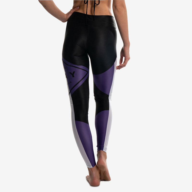 leggings black nero logo back