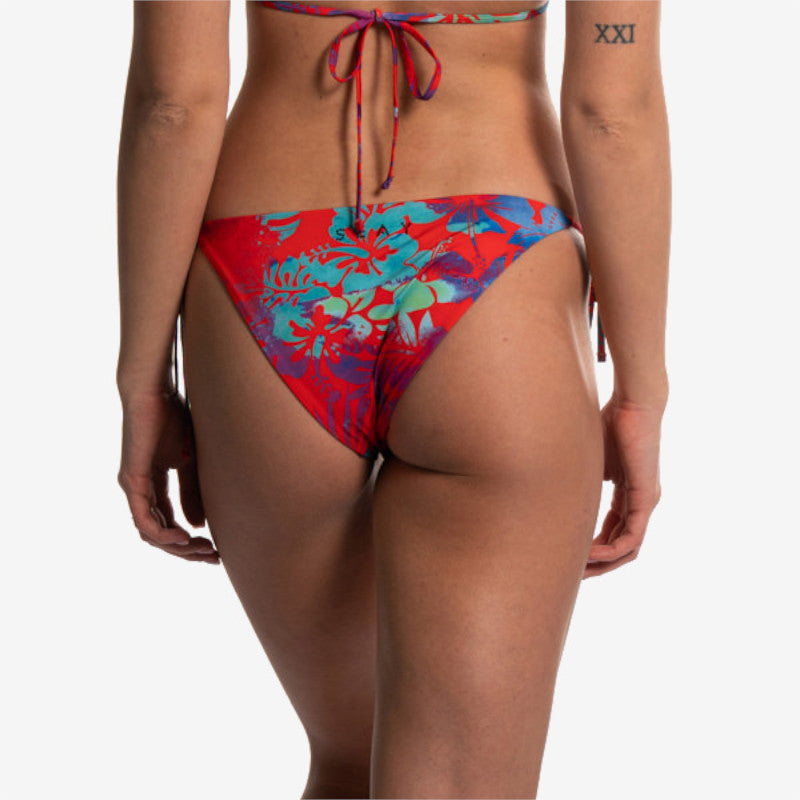 reversible brief red flower orange tiger slip reversibile back