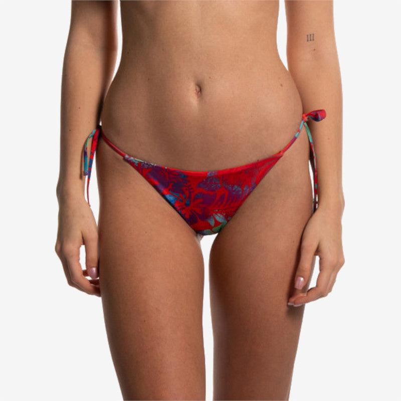 reversible brief red flower orange tiger slip reversibile front