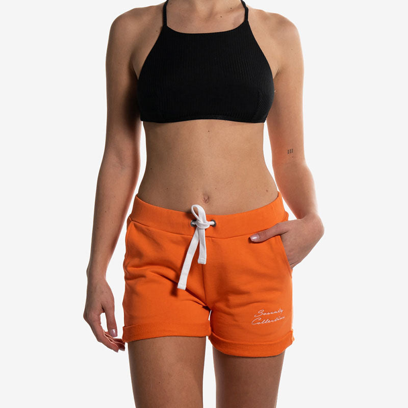 sweat shorts orange arancione front