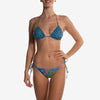 reversible triangle string brief pink flower blue ocelot triangolo reversibile slip front
