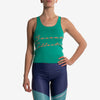 racerback tank top green canotta verde front