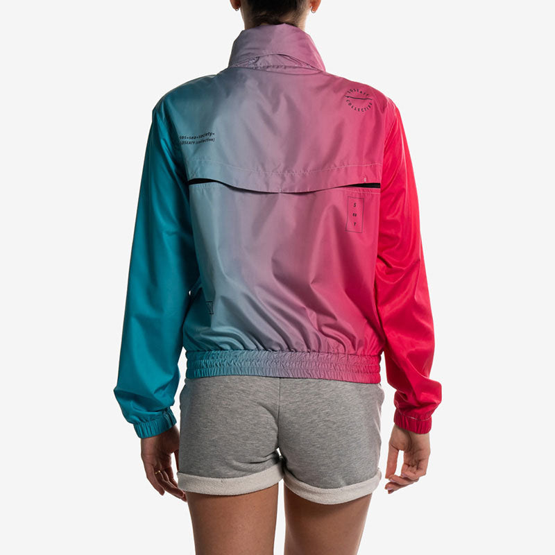 gradient fuchsia windbreaker fucsia back