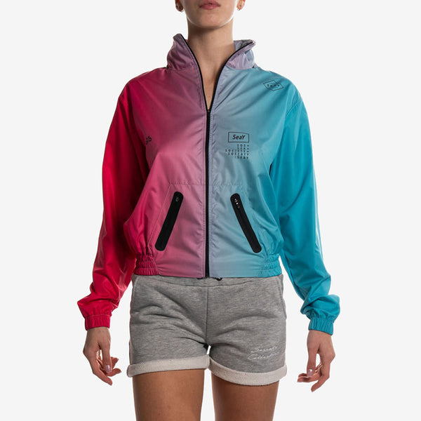 gradient fuchsia windbreaker fucsia front
