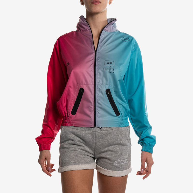 gradient fuchsia windbreaker fucsia front