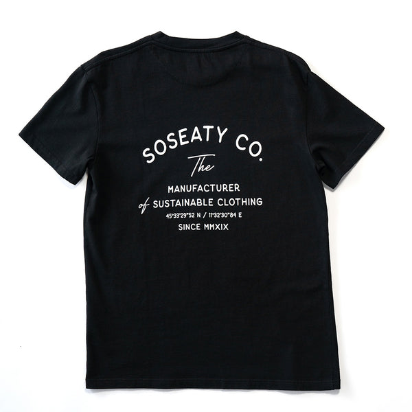 black t shirt genderless organic cotton comfort fit