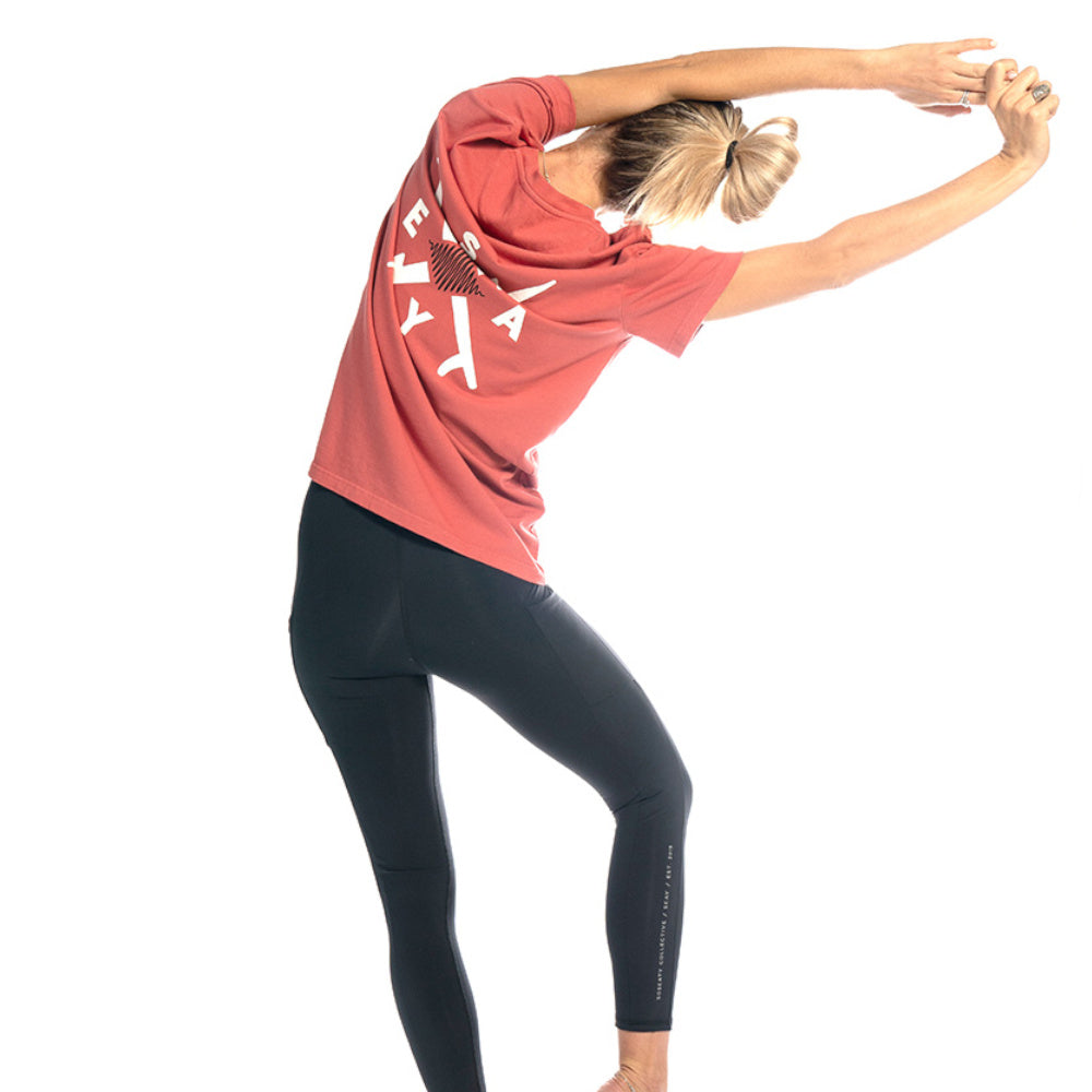 coral t shirt genderless organic cotton comfort fit
