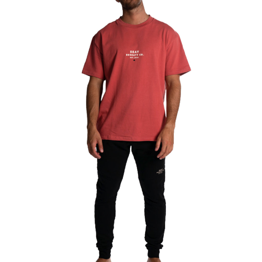 coral t shirt genderless organic cotton comfort fit