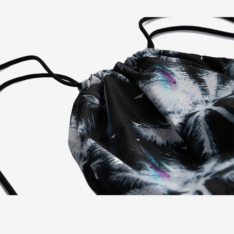 gym sack zainetto black palms