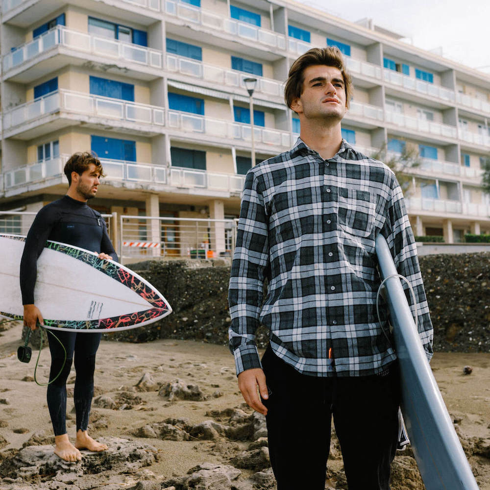 checked cotton flannel shirt camicia a quadri flanella seay etesia