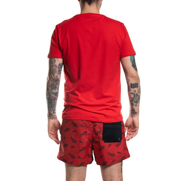 kahala t-shirt back red