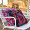 monstera fish night palms seay pillow recycled polyester