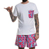 monstera t-shirt front shaka