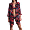 night palms maxi shirt front open