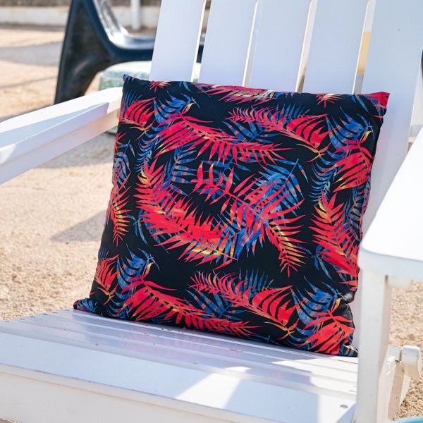 night palms pillow seay recycled polyamide