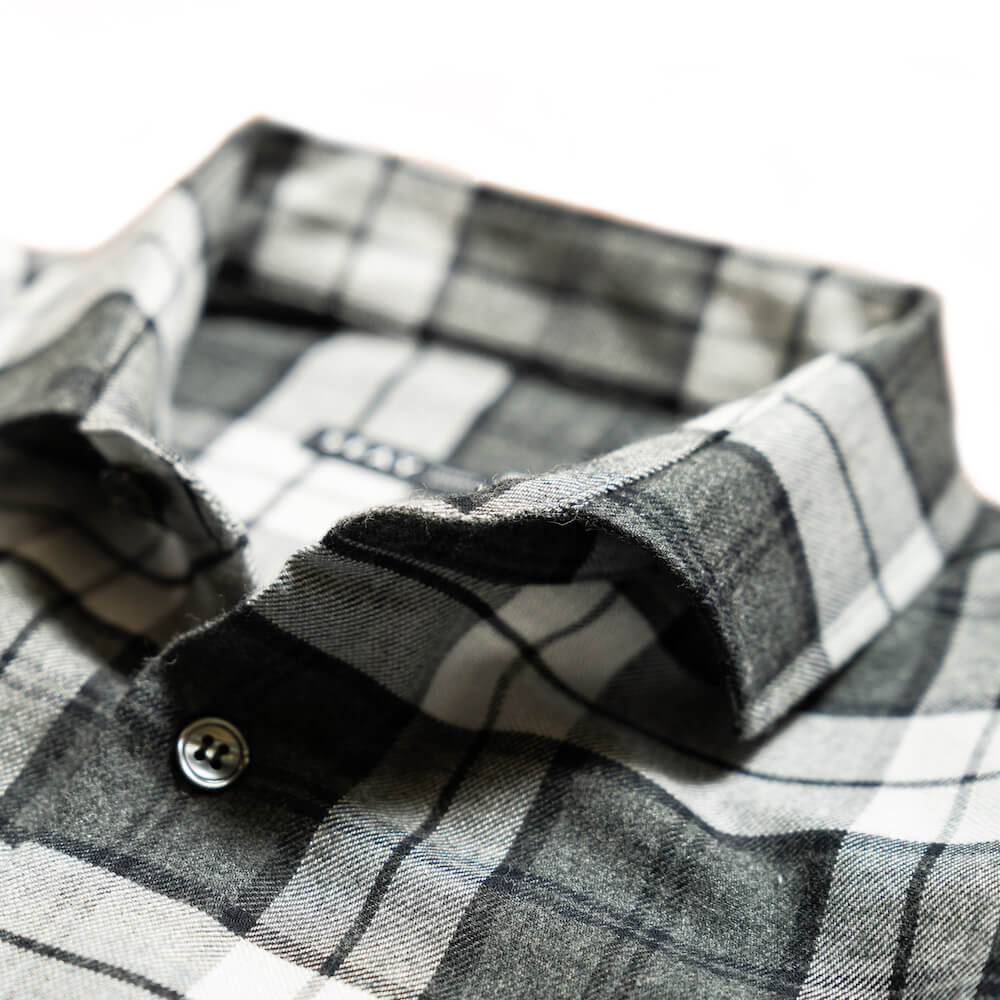 checked cotton flannel shirt camicia a quadri flanella seay etesia