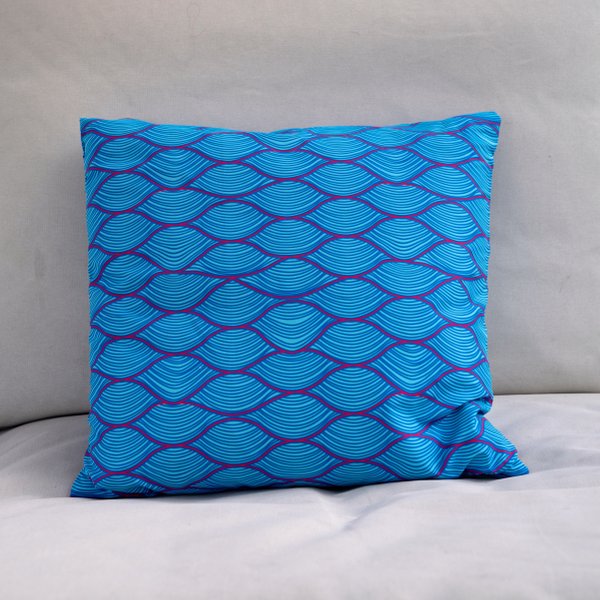 wave pillow seay recycled polyester